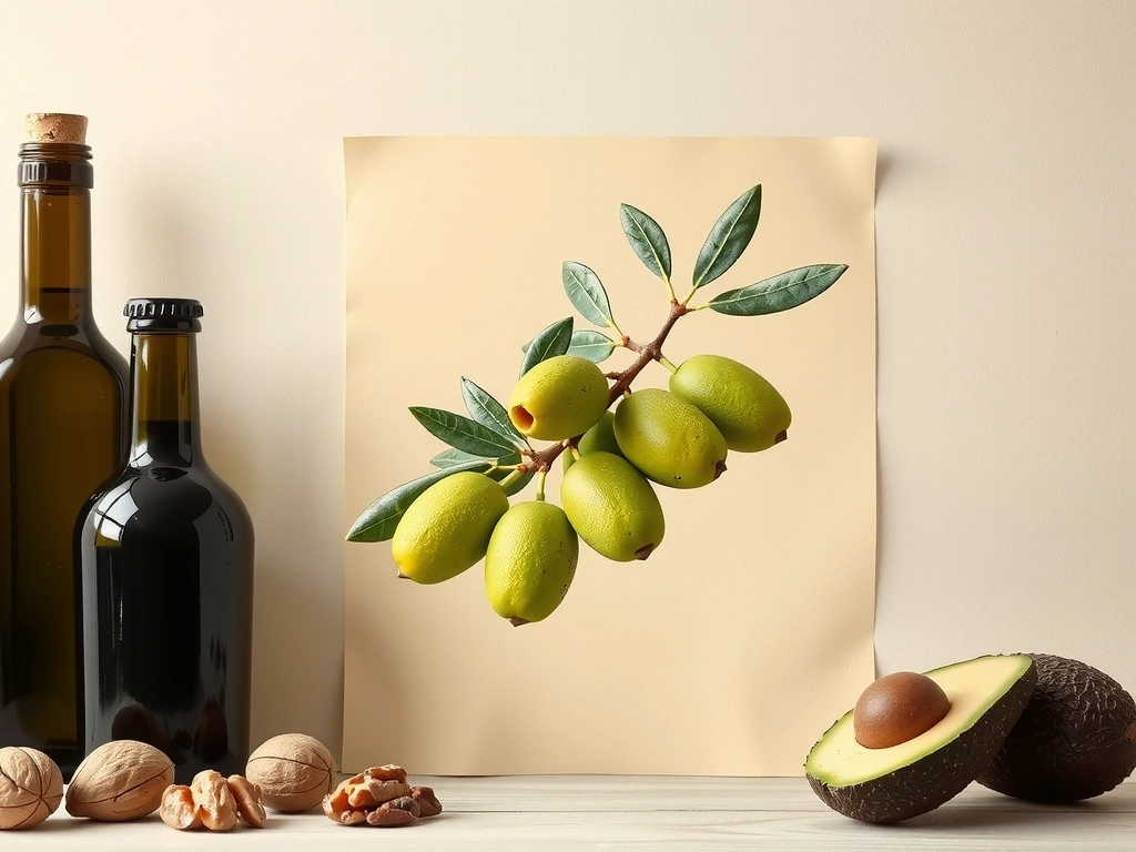 Botanische Illustration Olive